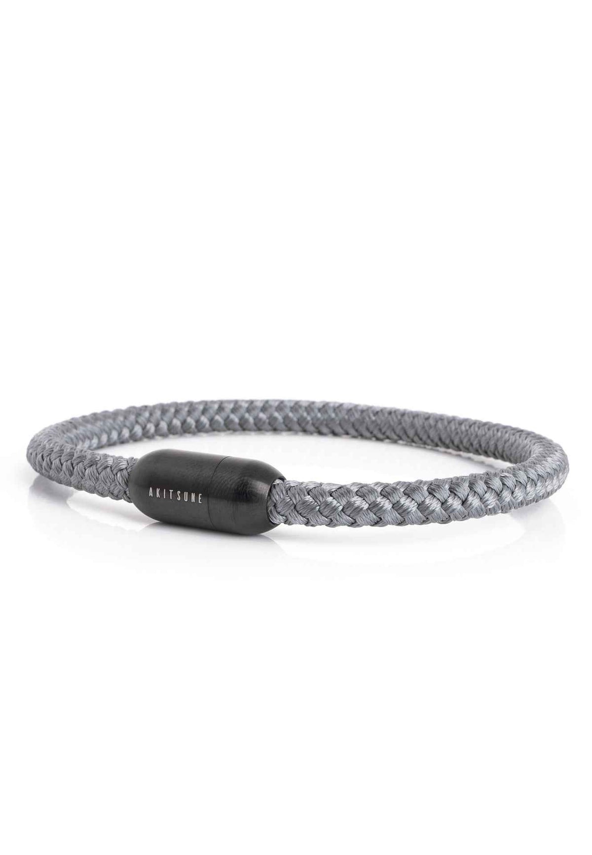 Silvus Nylon Bracelet - Matte Black - Grey