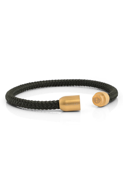 Silvus Nylon Bracelet - Matte Gold - Olive