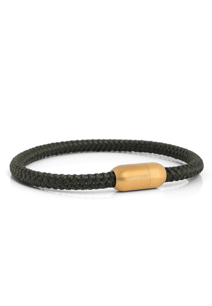 Silvus Nylon Bracelet - Matte Gold - Olive