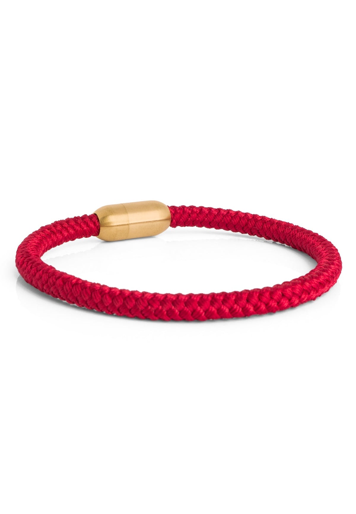 Silvus Nylon Bracelet - Matte Gold - Maroon
