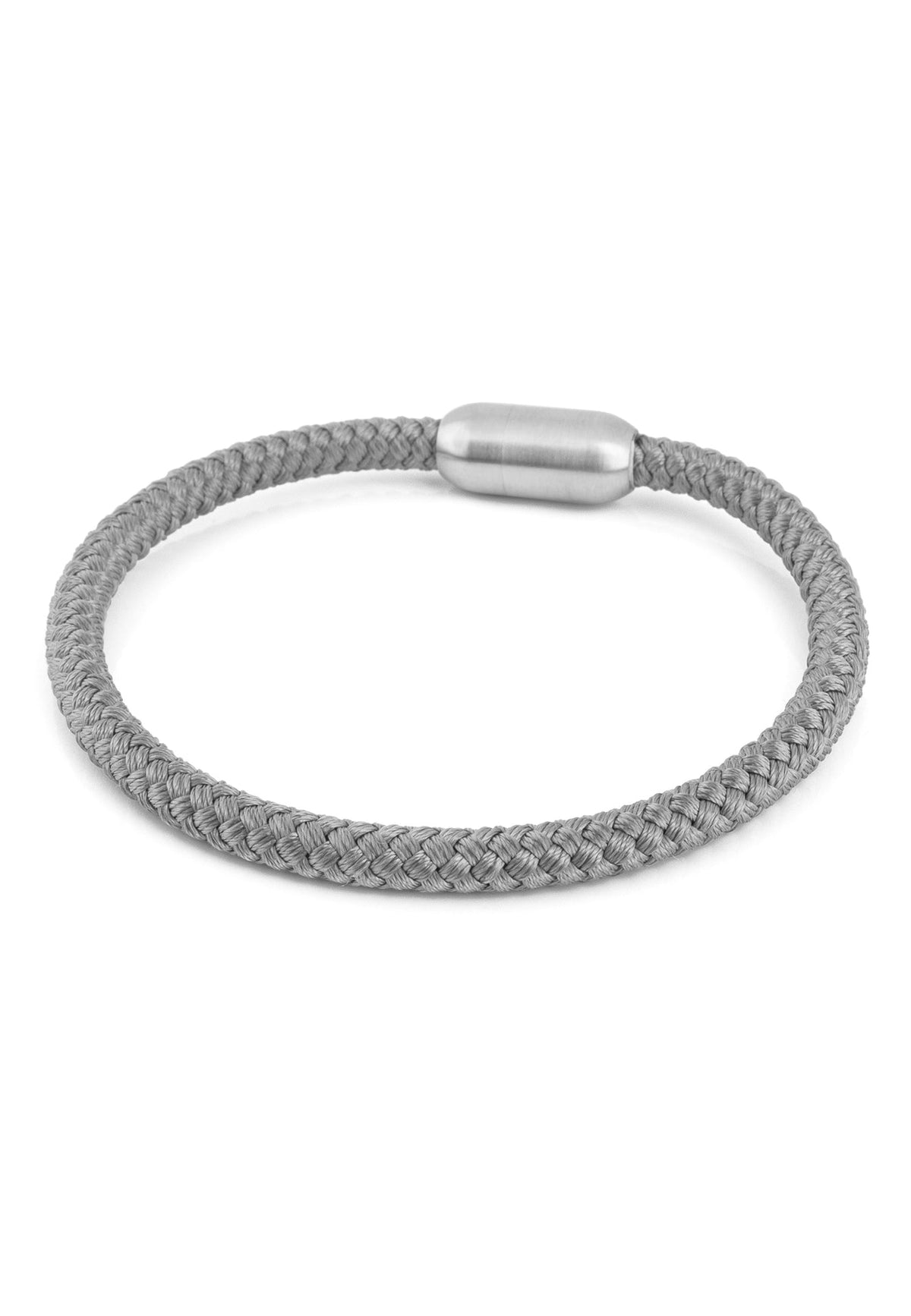 Silvus Nylon Bracelet - Matte Silver - Grey