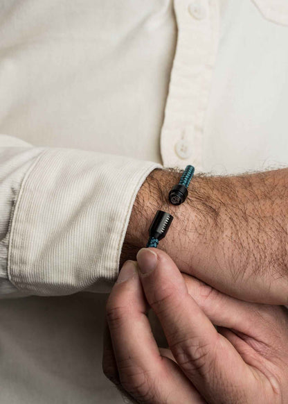 Silvus Nylon Bracelet - Matte Black - Dark Green