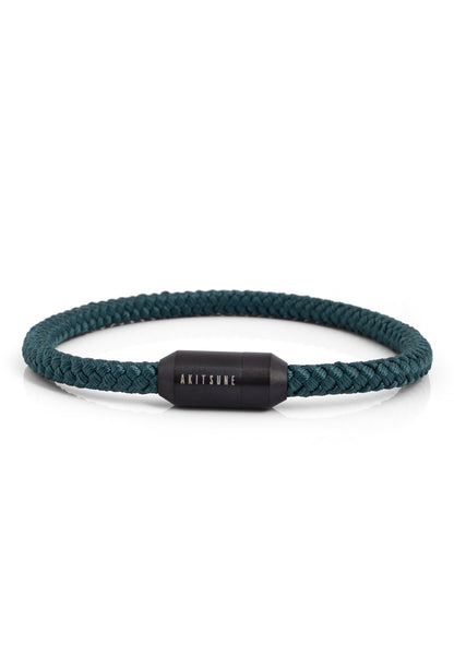 Silvus Nylon Bracelet - Matte Black - Dark Green