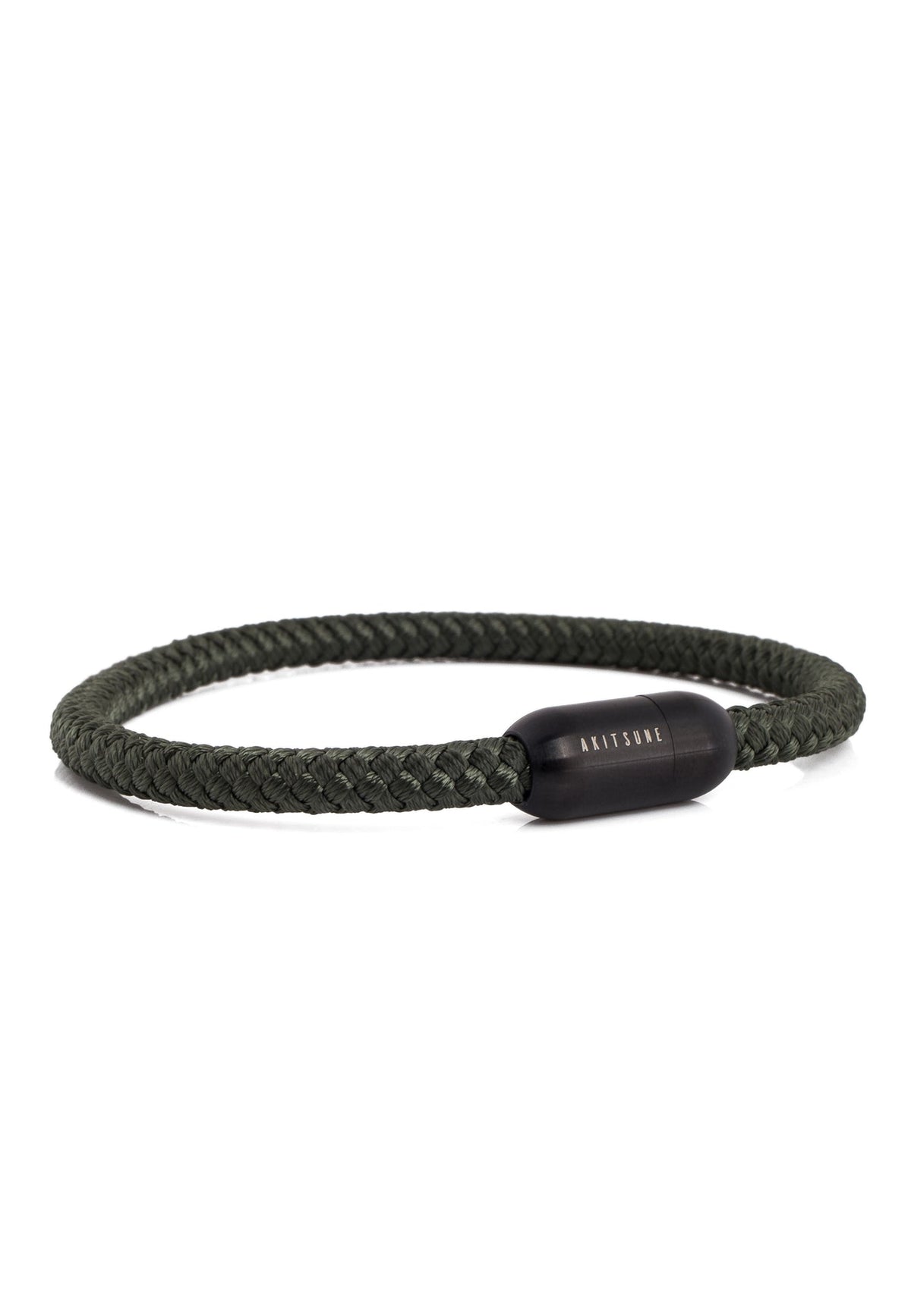 Silvus Nylon Bracelet - Matte Black - Olive