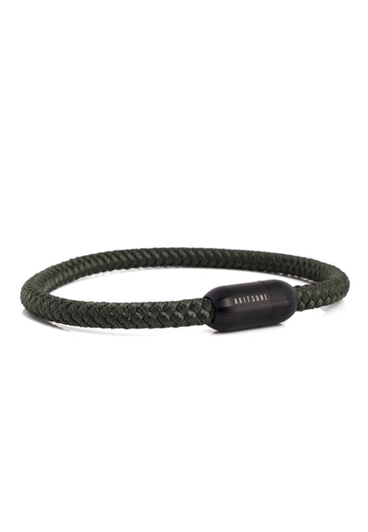 Silvus Nylon Bracelet - Matte Black - Olive