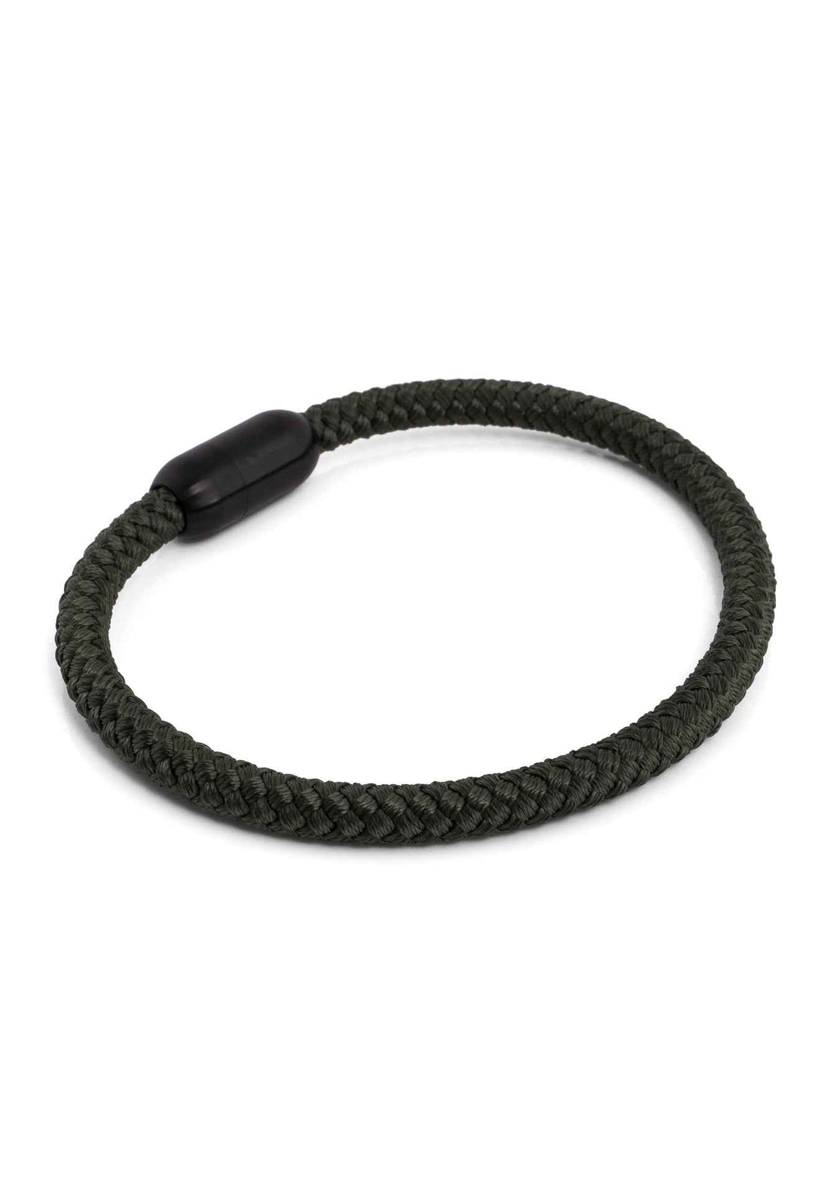 Silvus Nylon Bracelet - Matte Black - Olive