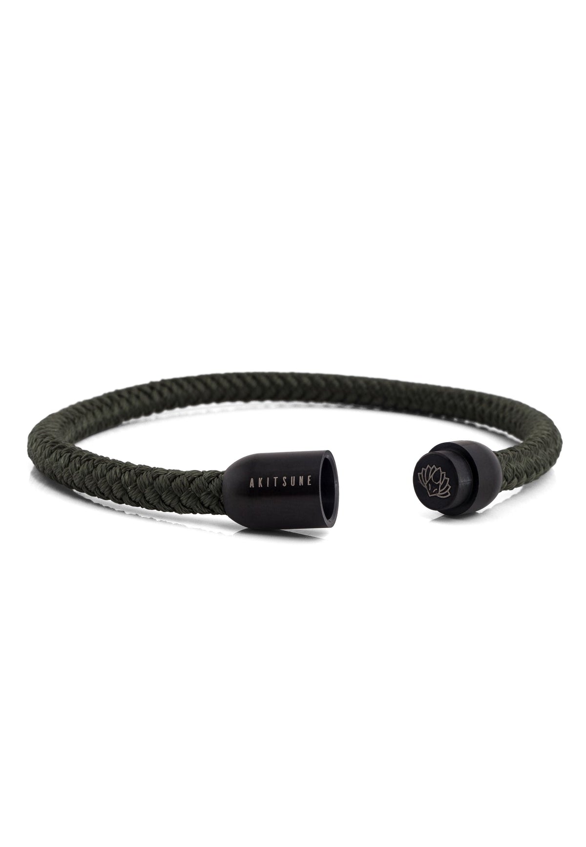 Silvus Nylon Bracelet - Matte Black - Olive