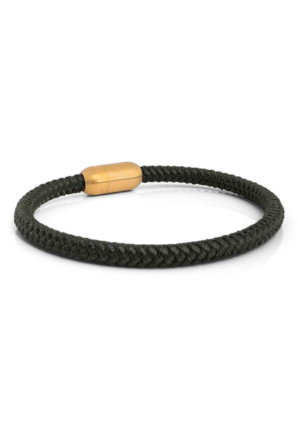 Silvus Nylon Bracelet - Matte Gold - Olive