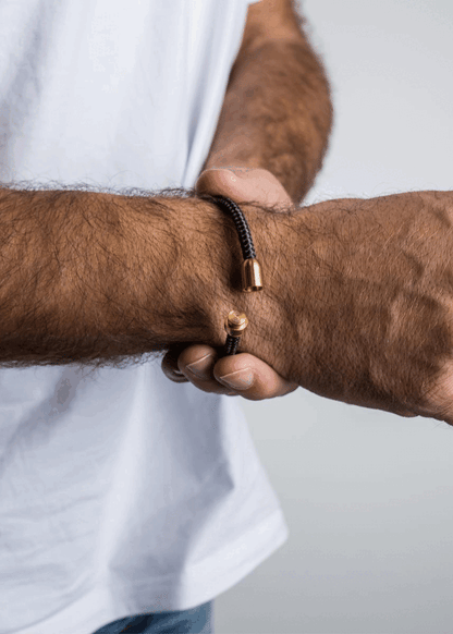 Silvus Nylon Bracelet - Matte Gold - Olive