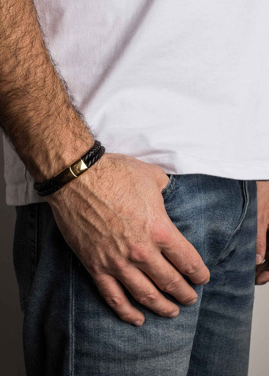 Simplicitas Bracelet Gold - Black