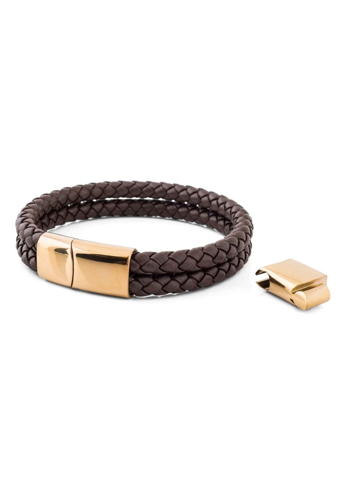 Simplicitas Bracelet Gold - Brown