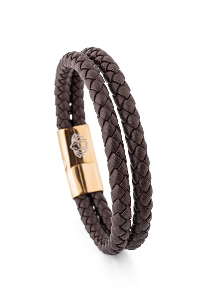 Simplicitas Bracelet Gold - Brown