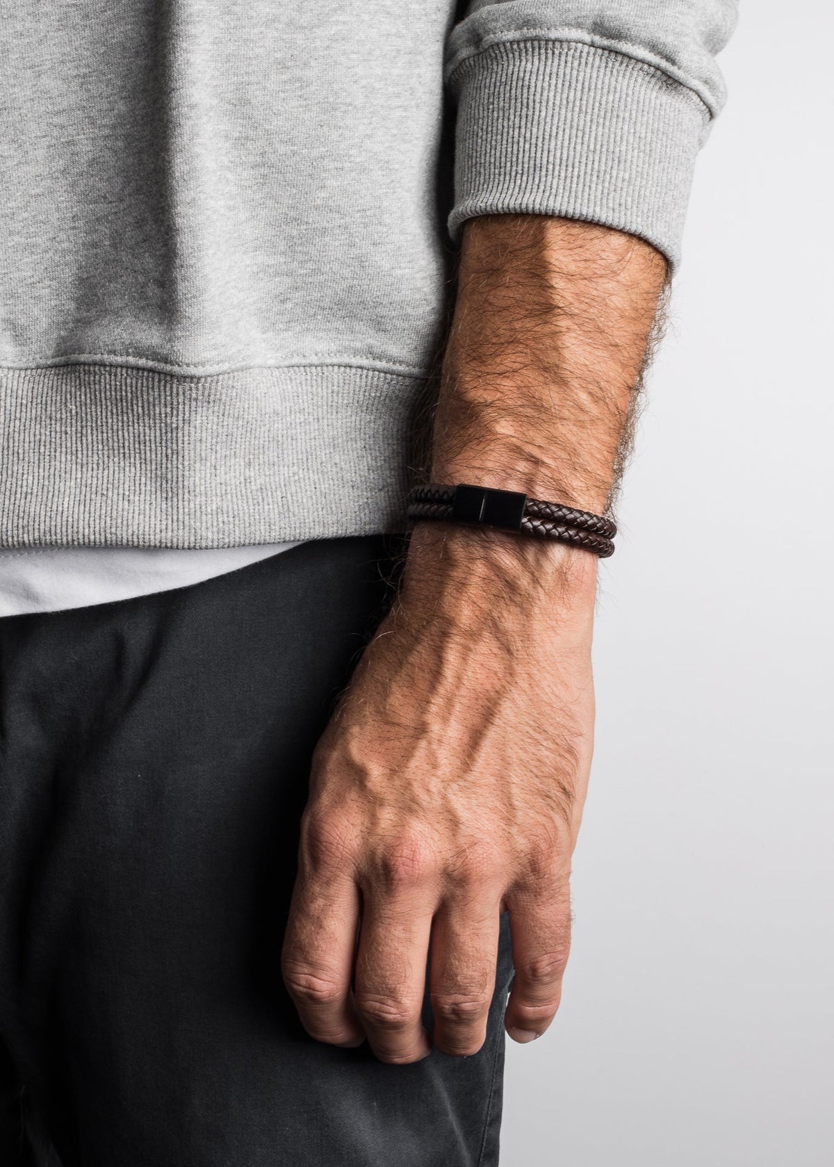 Simplicitas Bracelet Matte Black - Brown
