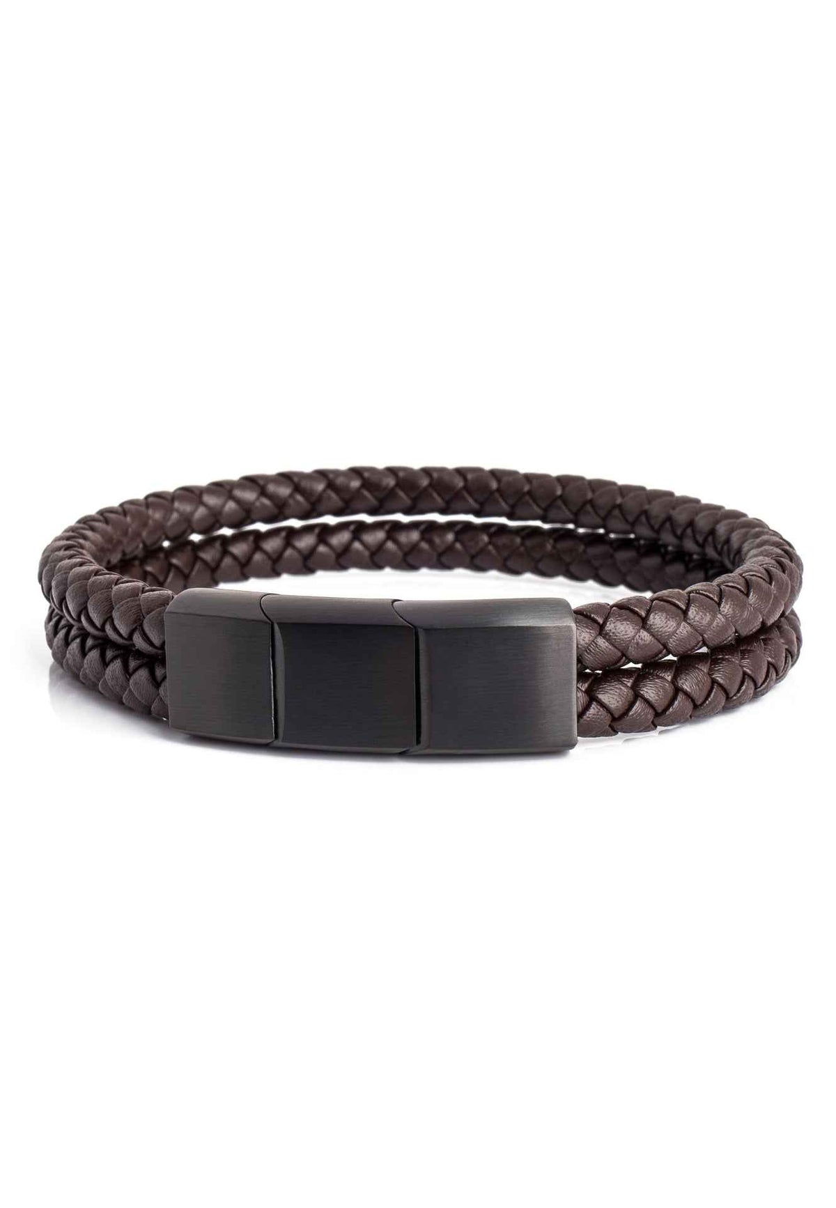 Simplicitas Bracelet Matte Black - Brown