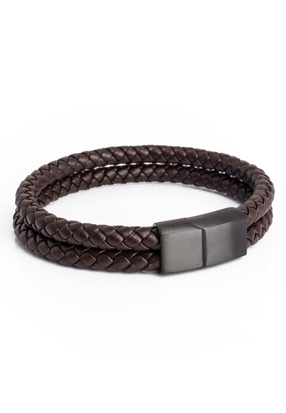 Simplicitas Bracelet Matte Black - Brown