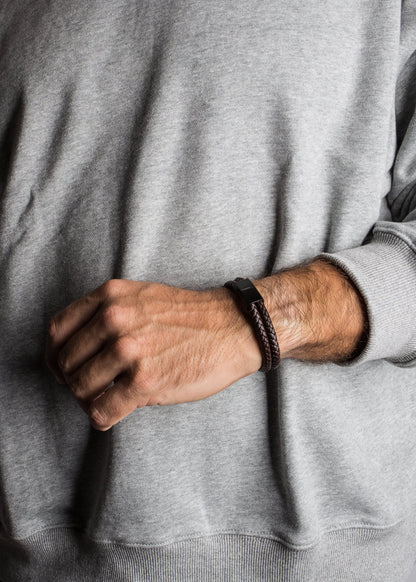 Simplicitas Bracelet Matte Black - Brown