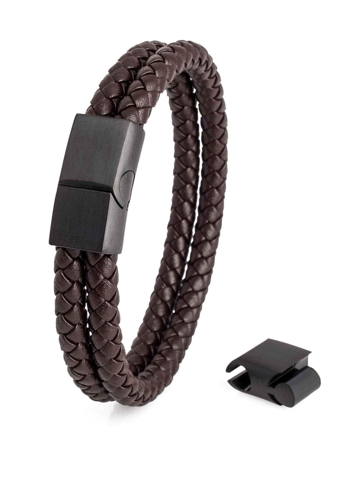 Simplicitas Bracelet Matte Black - Brown