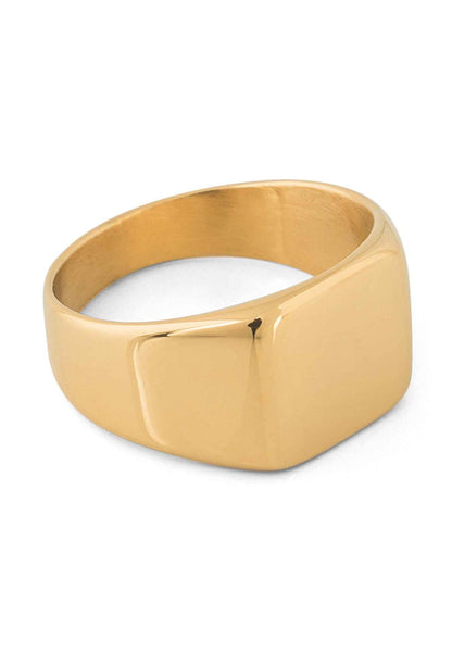 Solida Signet Ring Gold