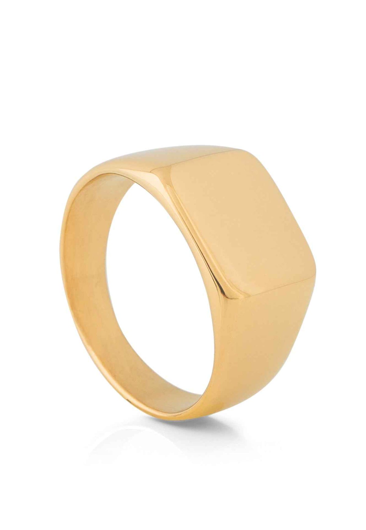 Solida Signet Ring Gold