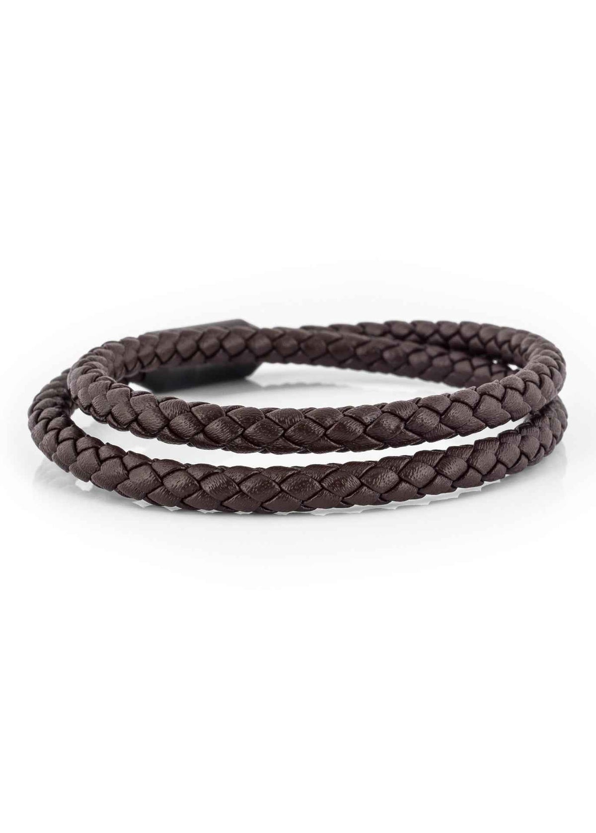 Suprema Leather Bracelet Matte Black - Brown