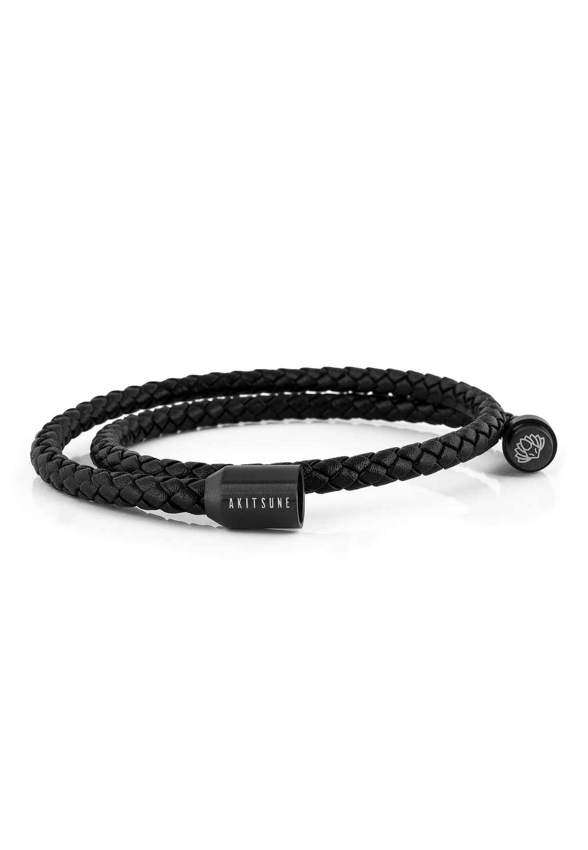 Suprema Leather Bracelet Matte Black - Black