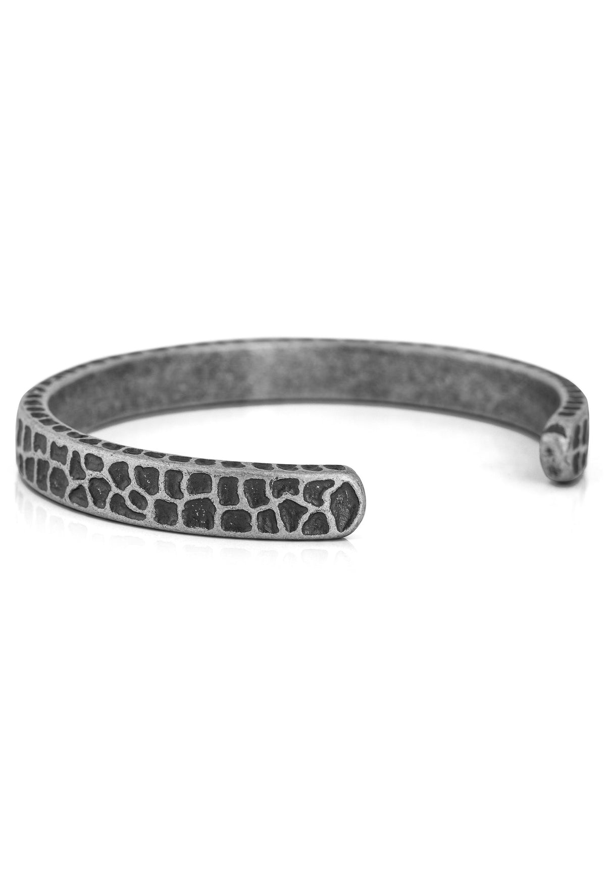 Terra Bangle Antique Silver