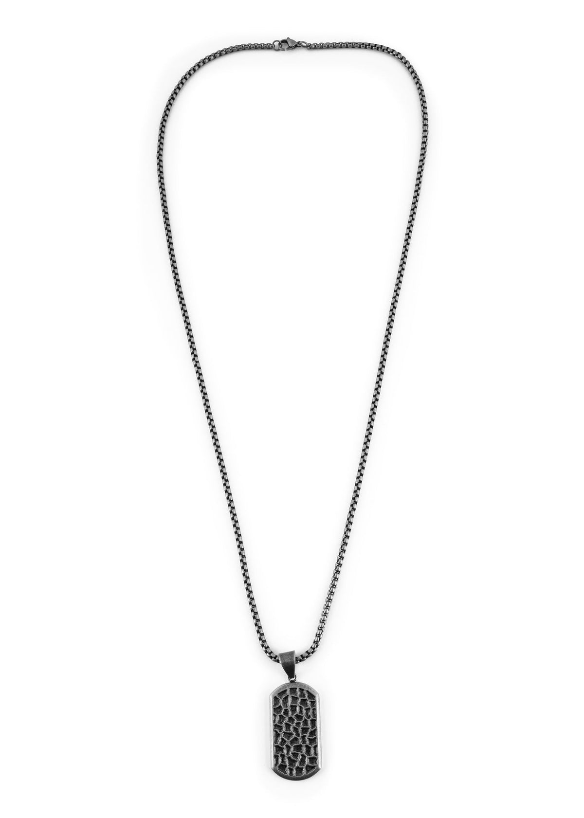 Terra Pendant / Necklace Antique Silver 70 cm