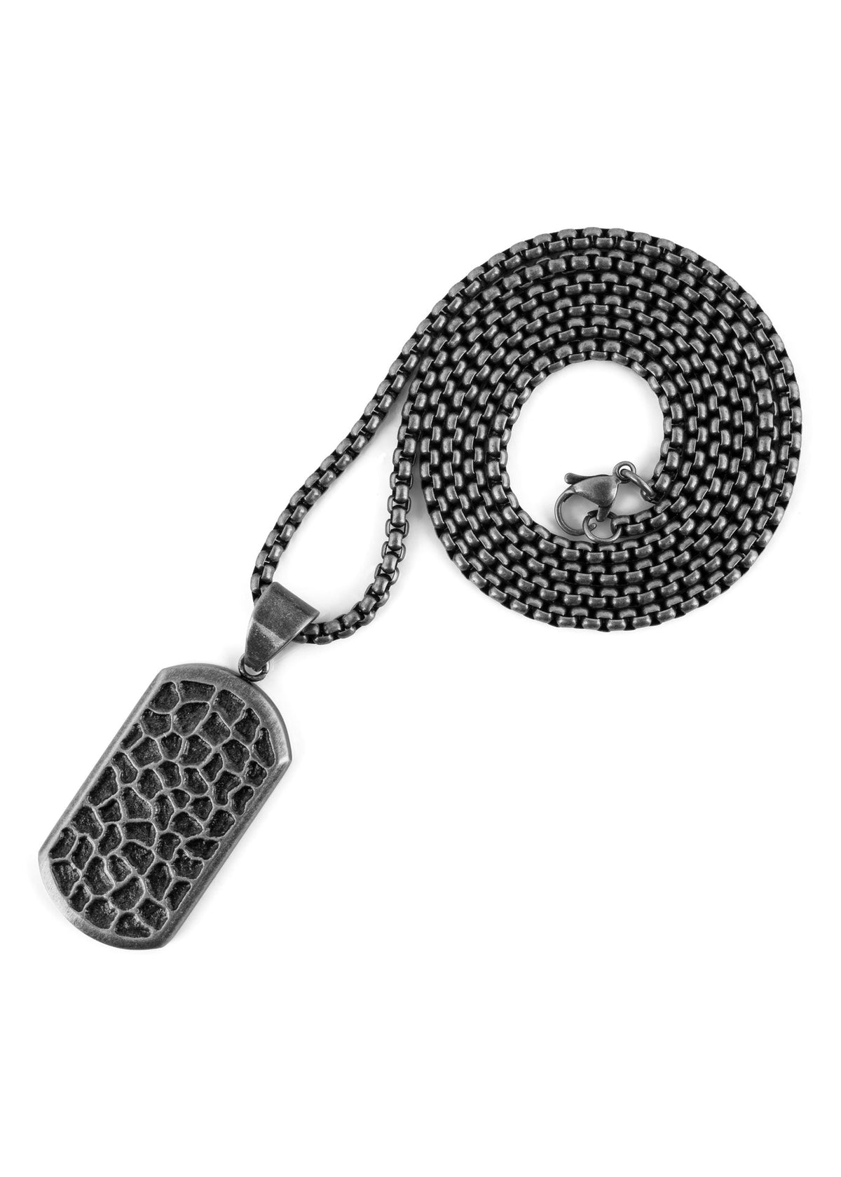 Terra Pendant / Necklace Antique Silver 70 cm