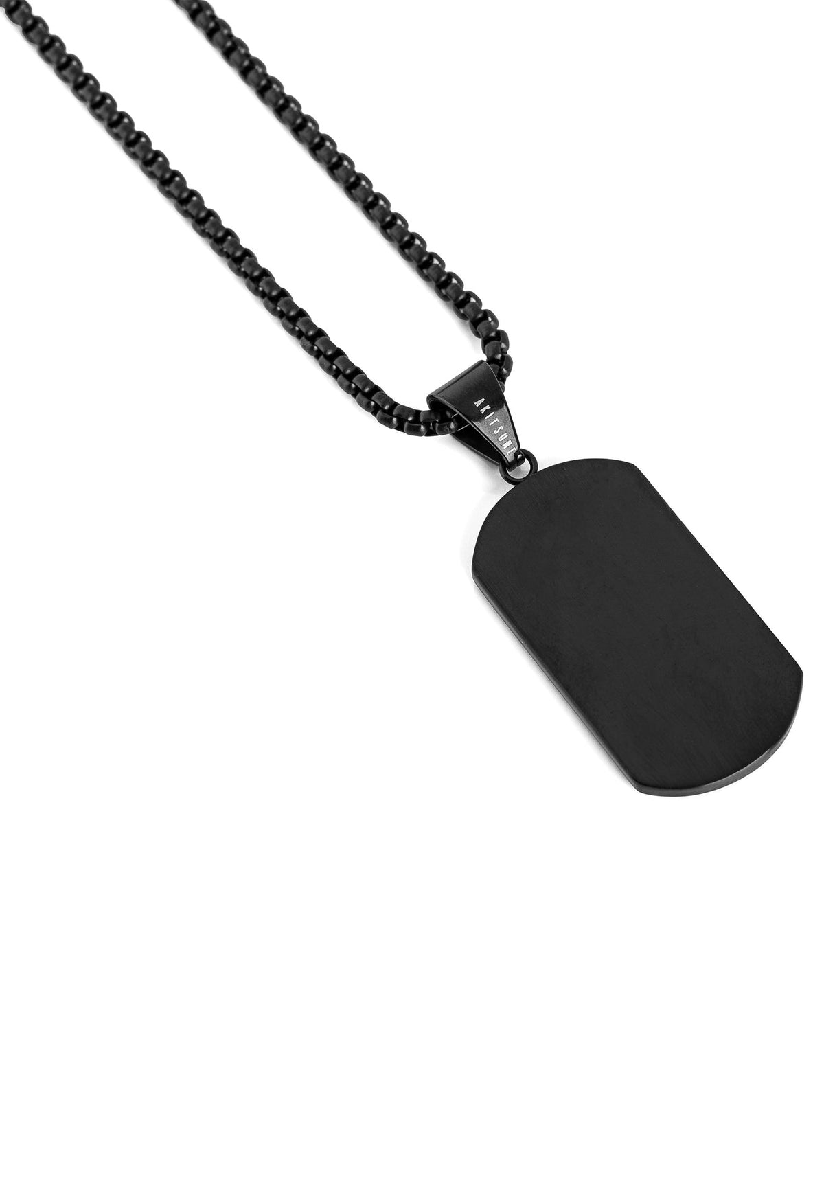 Terra Pendant / Necklace Matte Black 70 cm