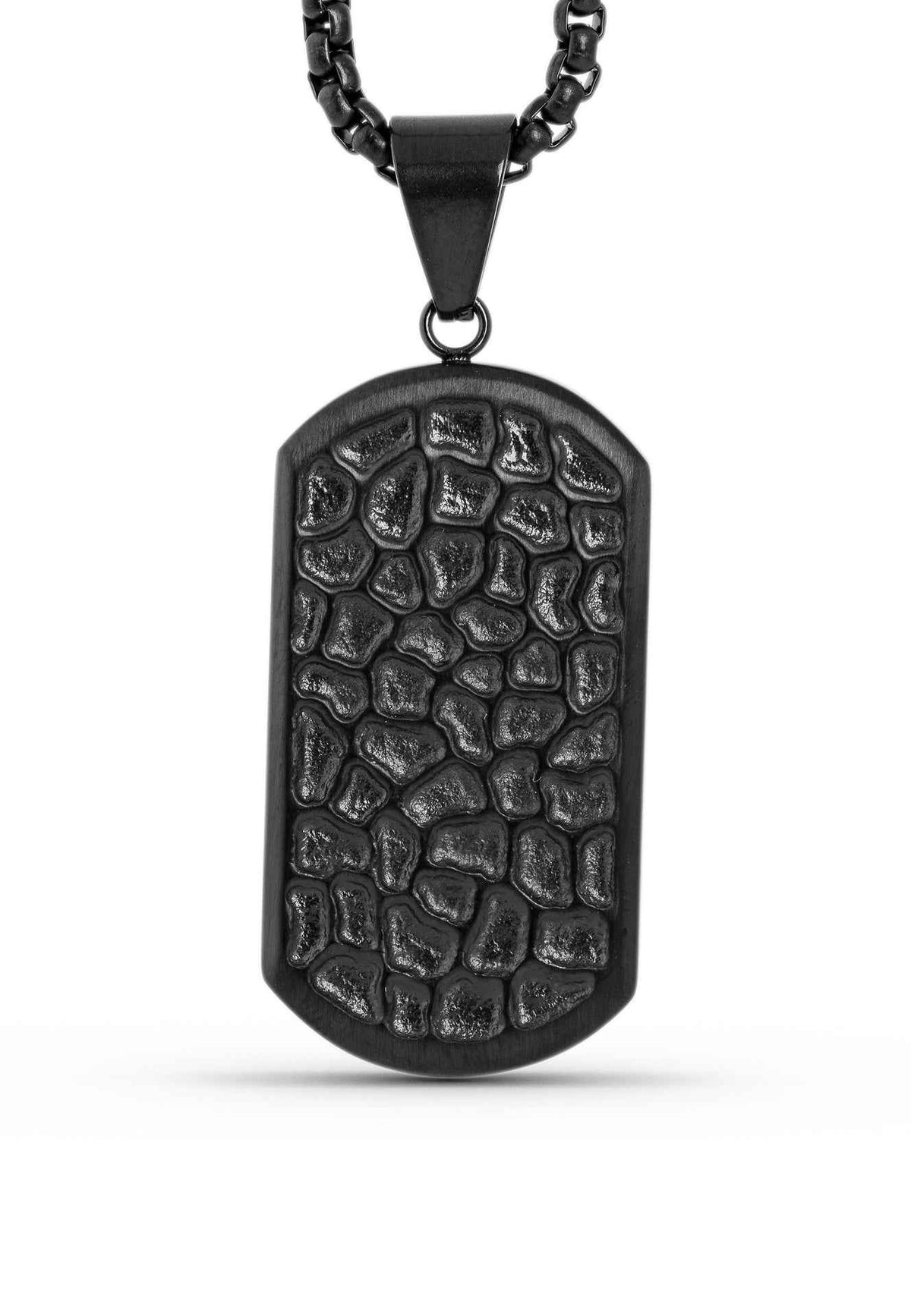 Terra Pendant / Necklace Matte Black 70 cm