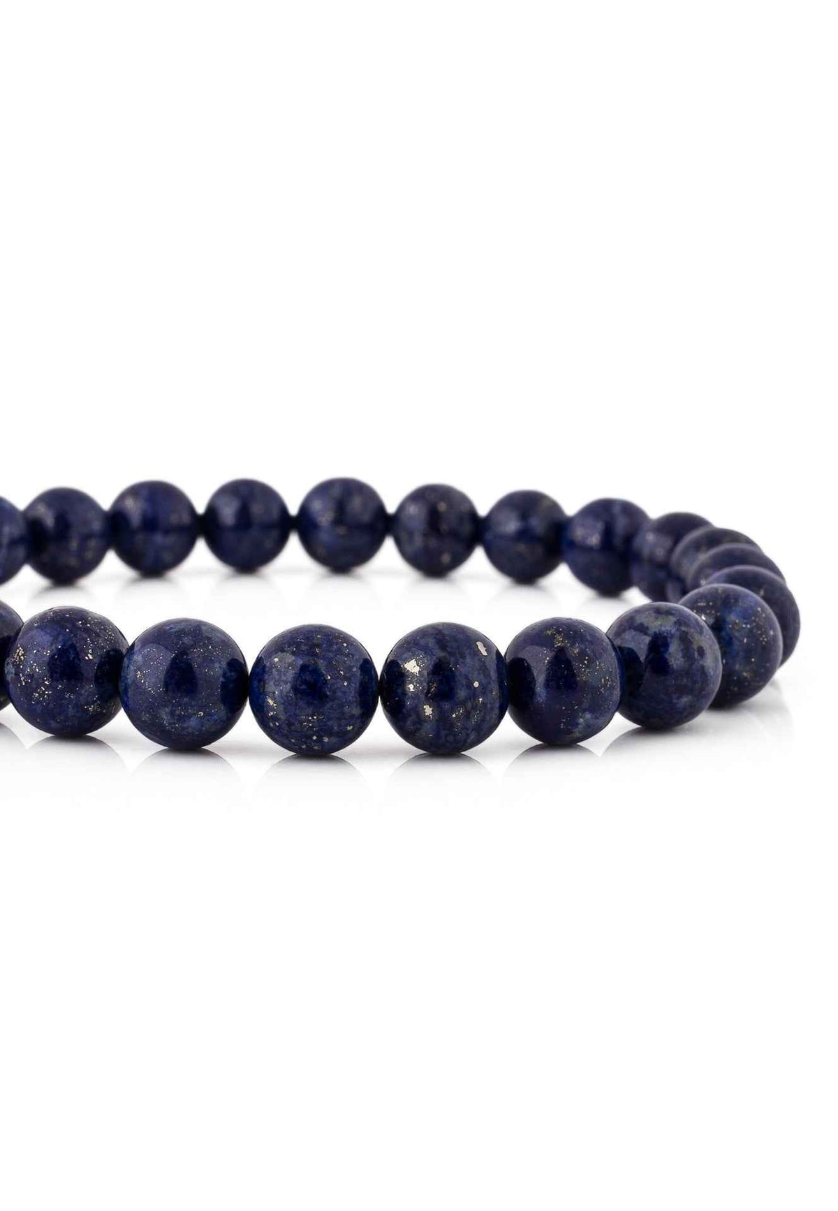 Venatio Beaded Bracelet Black-Lapis Blue