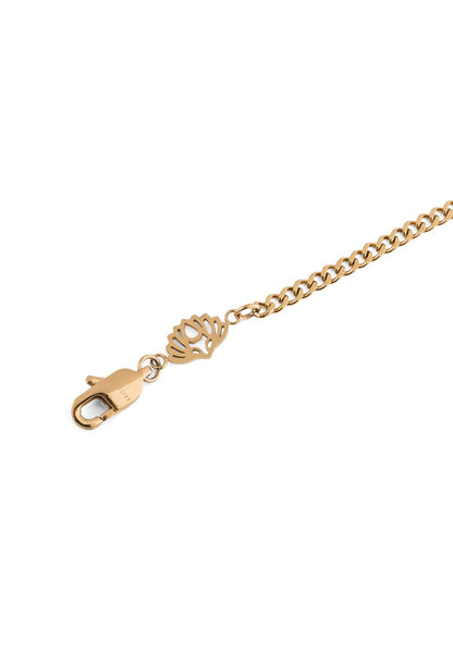Via Cuban Chain Link Bracelet Gold 3 mm