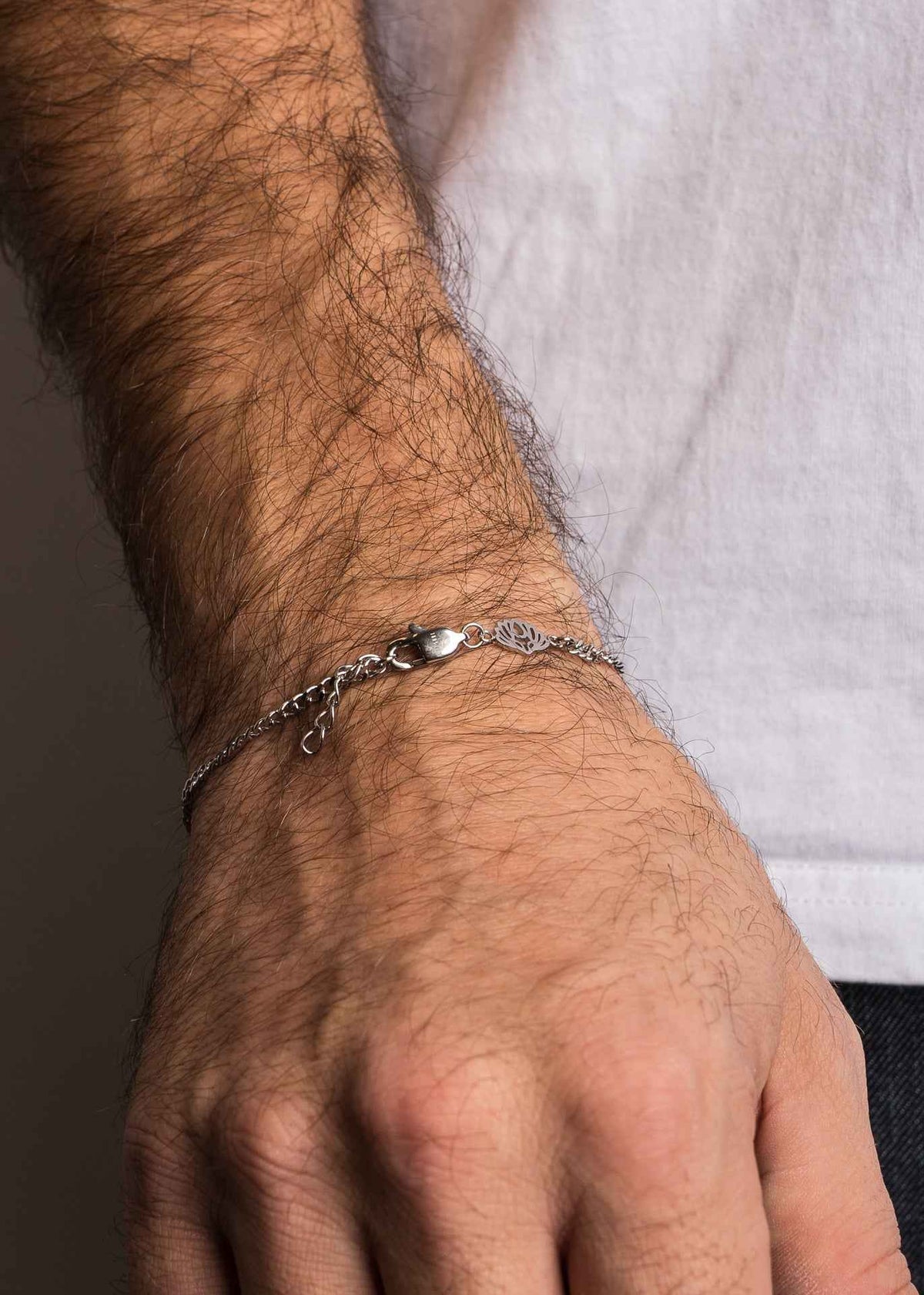 Via Cuban Chain Link Bracelet Silver 3 mm