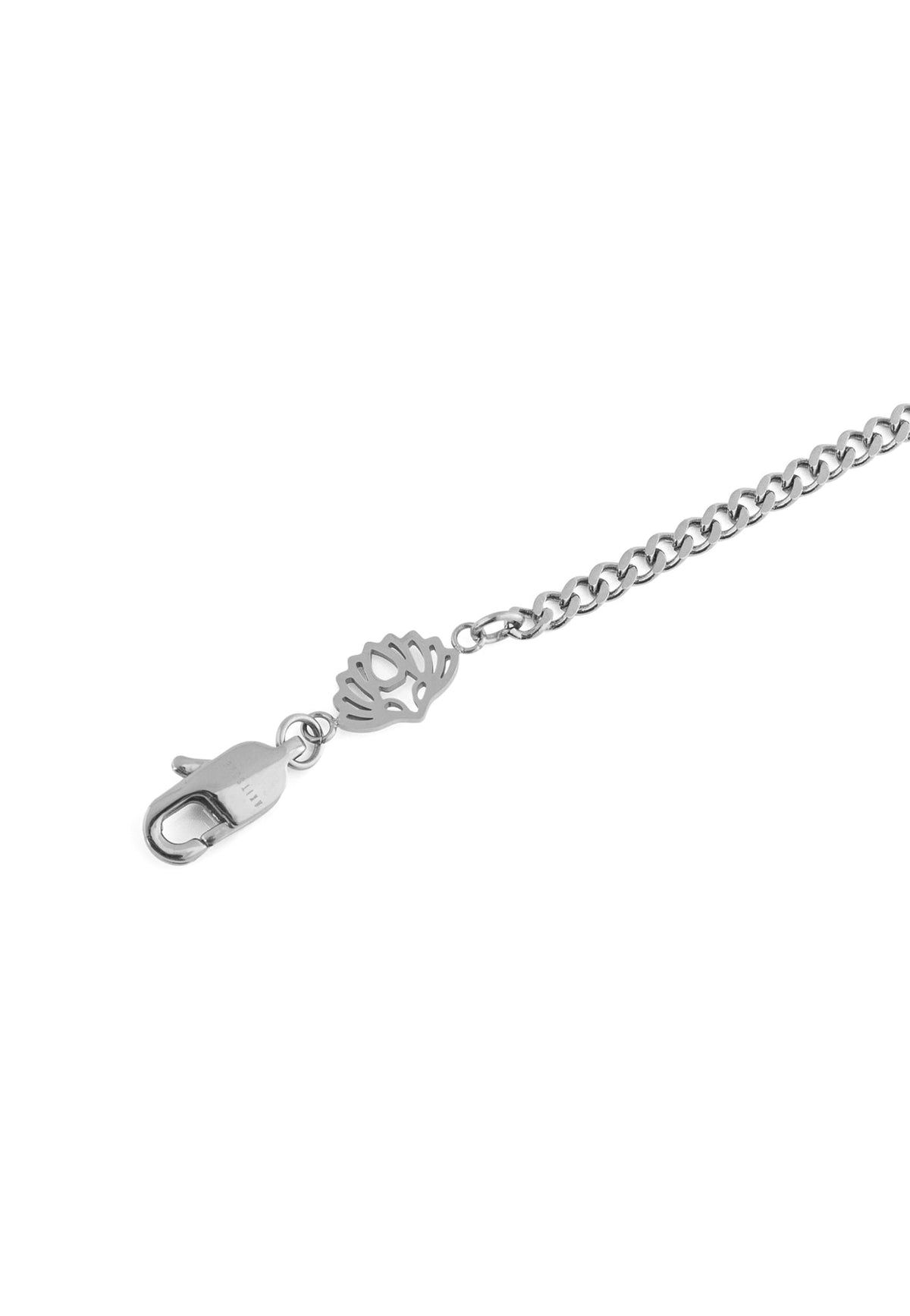 Via Cuban Chain Link Bracelet Silver 3 mm