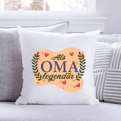 Bedrucktes Kissen mit Spruch Als Oma Legendär