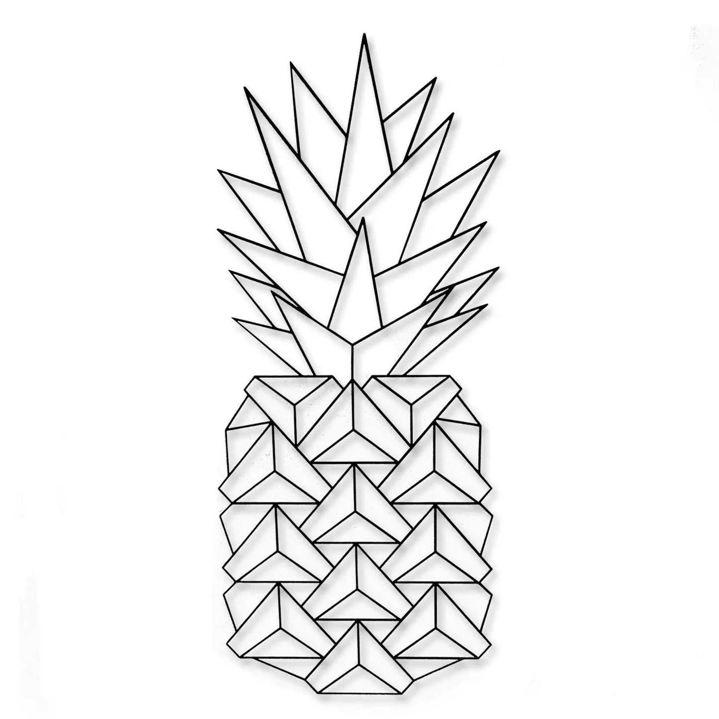 Origami Ananas V2 aus Holz -