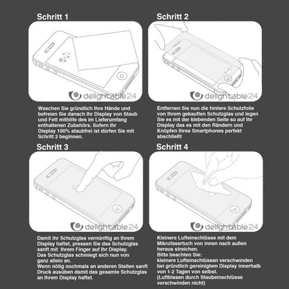 NALIA Schutzglas kompatibel mit iPhone 6 / 6S, Full-Cover Displayschutz Handy-Folie, 9H Härte Glas-Schutzfolie Bildschirm-Abdeckung, Schutz-Film Screen Protector Tempered Glass - Transparent (weiß)