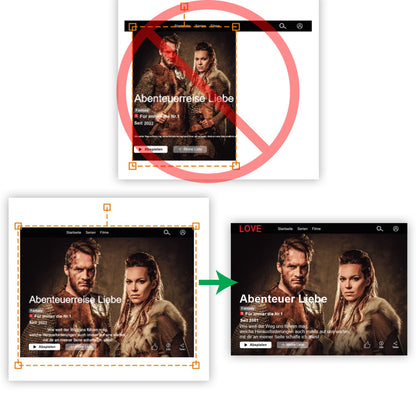 Film Cover auf Acrylglas - Personalisiertes Geschenk mit Foto im Netflix Design