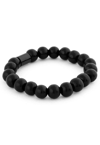 Artem Wood Bracelet - Black - Black