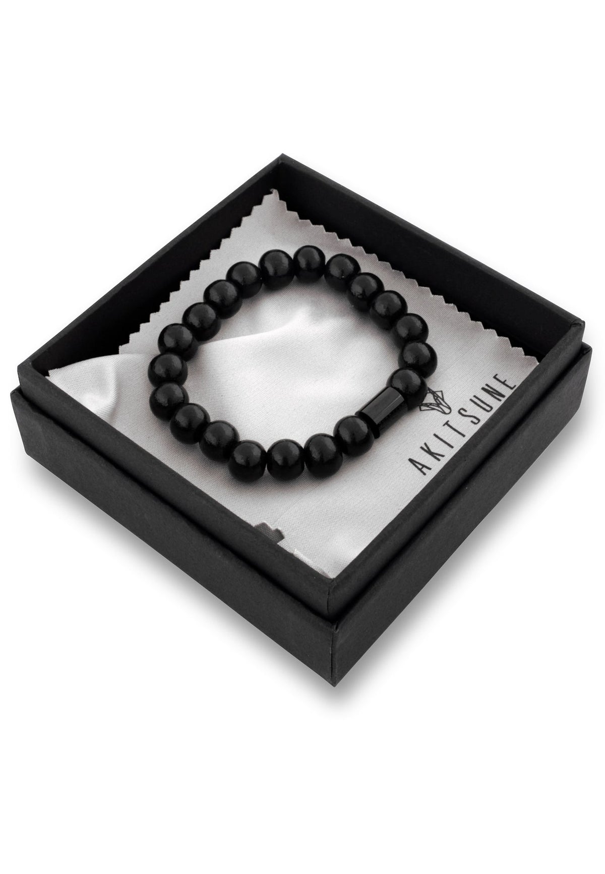 Artem Wood Bracelet - Black - Black