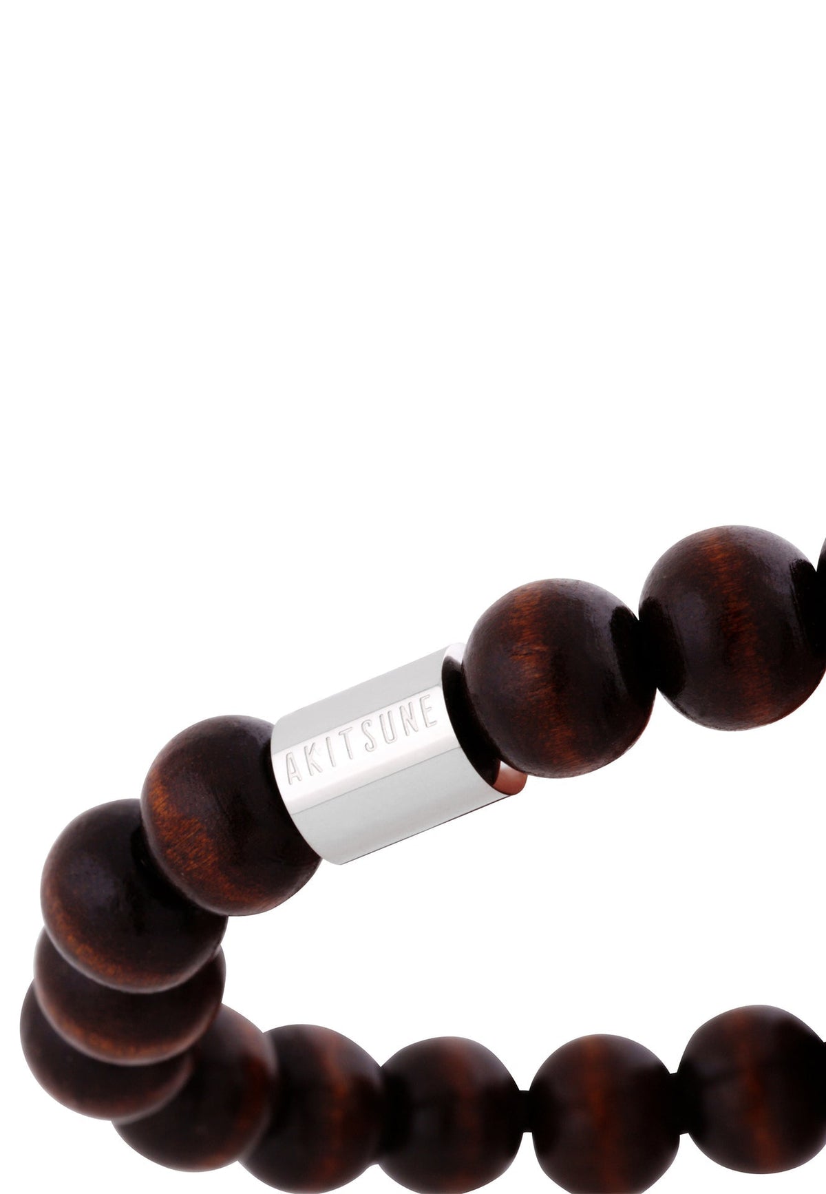 Artem Wood Bracelet - Brown - Silver