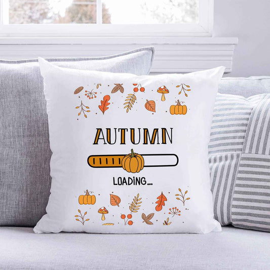 Bedrucktes Kissen mit Spruch Autumn loading