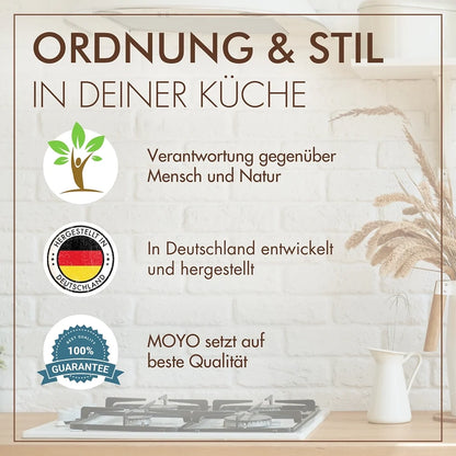 Vorratsgläser 3er Set mit Etikettenvorlagen