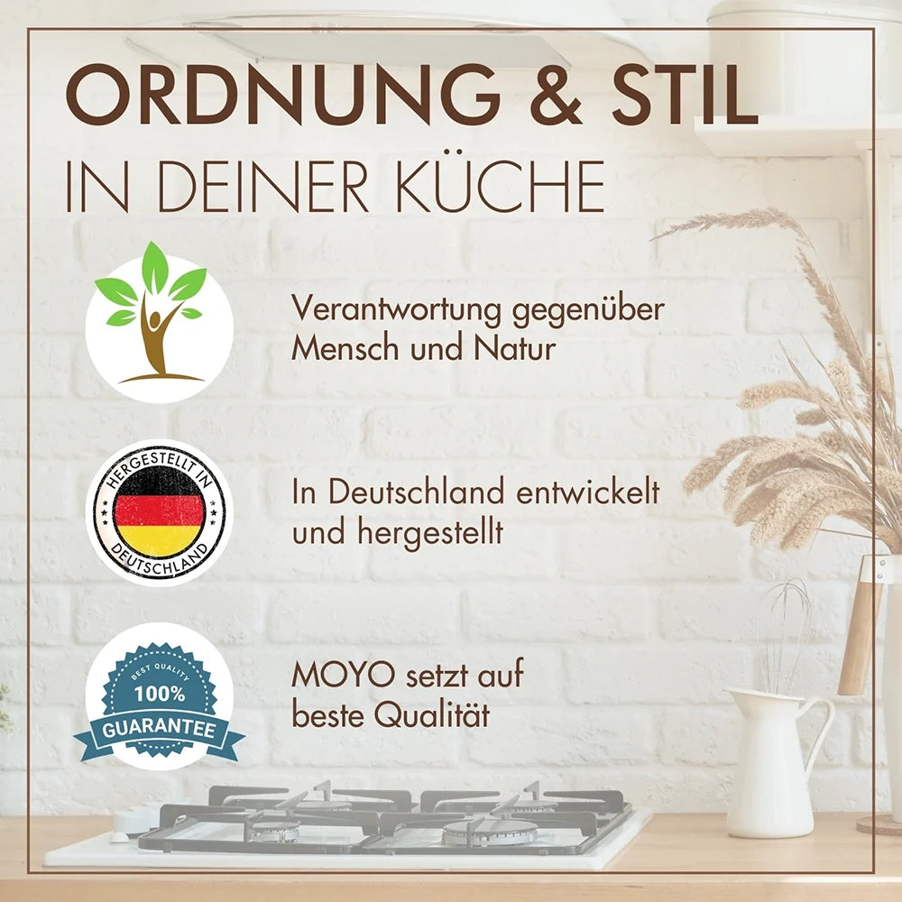 Vorratsgläser 6er Set – Luftdichte Glasbehälter