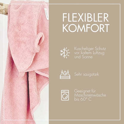 Baby Kapuzenhandtuch Rosé