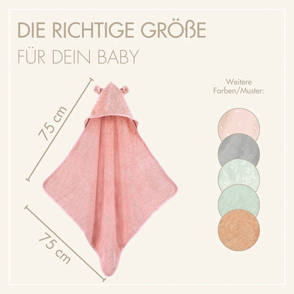Baby Kapuzenhandtuch Rosé