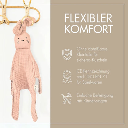 Musselin Geschenk-Set zartes Rosenholz
