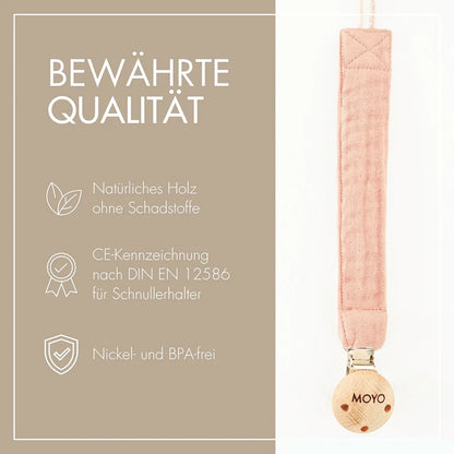 Musselin Geschenk-Set zartes Rosenholz