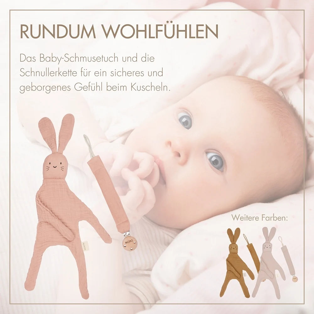 Musselin Geschenk-Set zartes Rosenholz