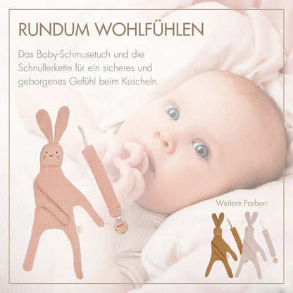 Musselin Geschenk-Set zartes Rosenholz